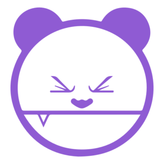 Mad Panda Decal (Lavender)